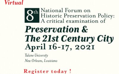 Final Agenda – 8th National Forum on Historic Preservation Policy