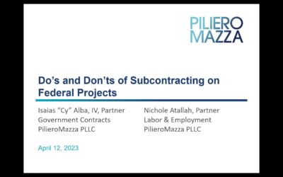 Now Available on Demand: The Do’s and Don’ts of Subcontracting on Federal Projects