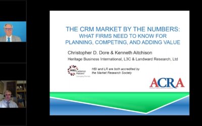 Now on Demand: The CRM Market by the Numbers: What Firms Need to Know for Planning, Competing, and Adding Value