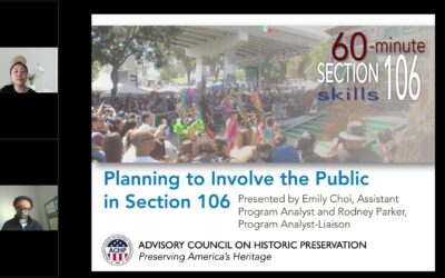 Now on Demand: Planning to Involve the Public in Section 106