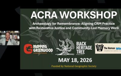 Now on Demand: Archaeology for Remembrance: Aligning CRM Practice with Restorative Justice and Community-Led Memory Work